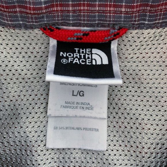 The North Face Long Sleeve Red Blue Plaid Shirt - Picture 11 of 11